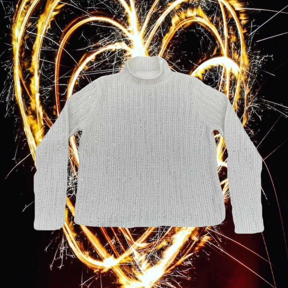 NWT Women’s Sweater Small from INC International Concepts - Shimmery White!